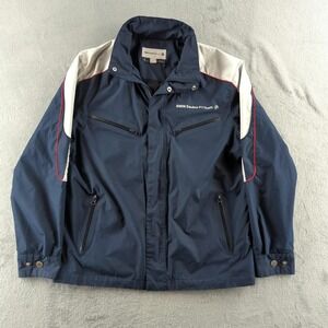 BMW Sauber F1 Team Jacket Mens Medium Blue White Racing Formula 1 Polyester